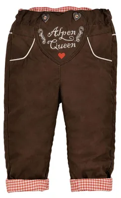 Produktbild von BONDI Baby Mädchen Kunstlederhose "Alpen Queen" 86683 | Braun Größe: 104