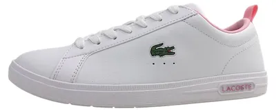 Immagine prodotto di Scarpe da ginnastica Lacoste Court Base da donna, modello stringato, colore bianco, ideali per il tempo libero