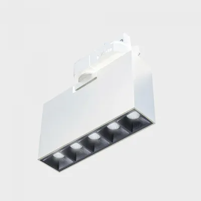 Imagen del producto de KOHL LIGHTING NSES, foco de carril, 137x34,5 mm, blanco y , 10 W, 45 grados, índice de reproducción cromática (CRI) 90, 4000K, compatible con Dali