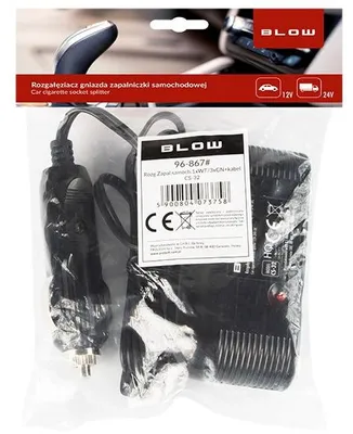 Zdjęcie produktu dla Rozgałęźnik do zapalniczki 12/24 V BLOW 96-867