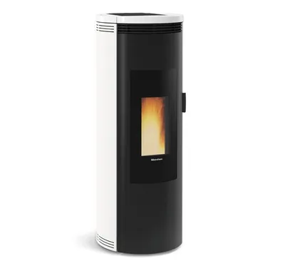 Produktbild von La Nordica Pelletofen 8kW freistehend schwarz weiß LCD Display CE