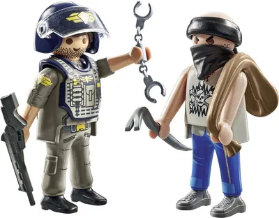 Produktbild von PLAYMOBIL SWAT & Bandit, Mehrfarbig, Kunststoff