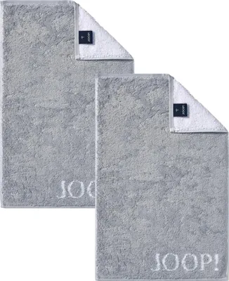Produktbild von 2 Stück Joop! Gästetuch Classic Silber Grau 1600-76 30x50