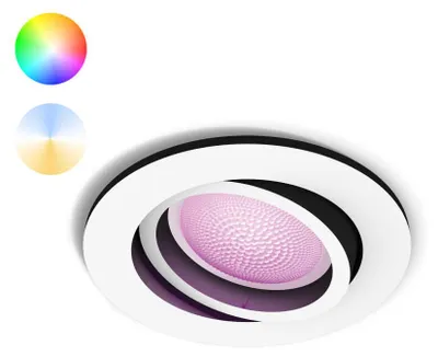 Produktbild von Philips Hue White and Color ambiance Centura Einbauspot, Bluetooth/Zigbee, Weiß, LED, GU10, Multi, 2000 K