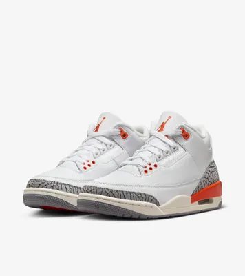 Zdjęcie produktu dla Nike Jordan 3 dla dzieci "Georgia Peach", Biały/Pomarańczowy, Rozmiar: 34