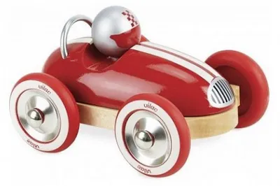 Image de Vilac roadster vintage rouge en bois