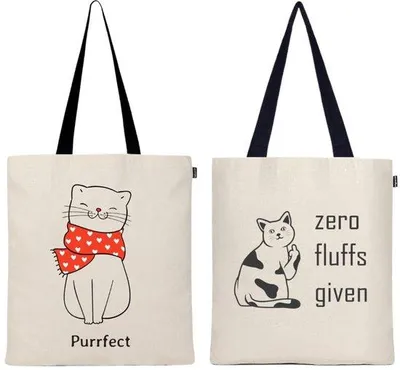 Image de Sac en toile de coton pour femmes, élégant et tendance, personnalisable, idéal pour l'école, les courses, la salle de sport et la plage.