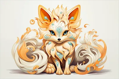 Produktbild von Wallario Poster - Geheimnisvoller Fuchs, Kunstdruck Größe: 61 x 91,50 cm