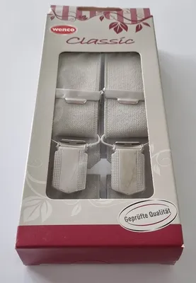 Produktbild von Wenco Hosenträger Classic Hellgrau
