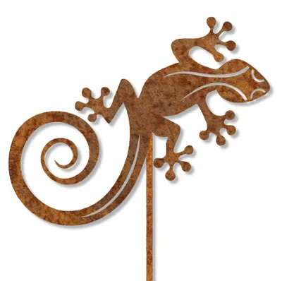 Produktbild von Edelrost Gecko Jimini mit Stecker