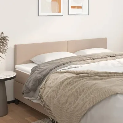 Produktbild von The Living Store Kopfteile 2 Stk. Cappuccino-Braun 100x5x78/88 cm Kunstleder