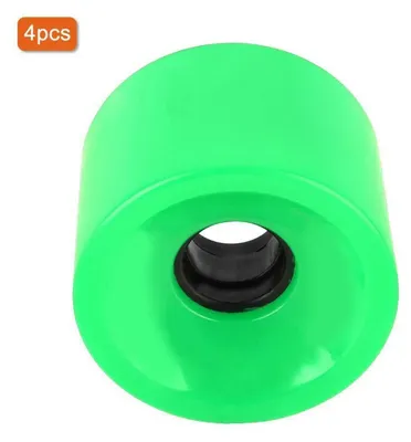 Produktbild von Skateboard Räder 70x51mm Longboard Ersatzräder Grün Polyurethan4er Set