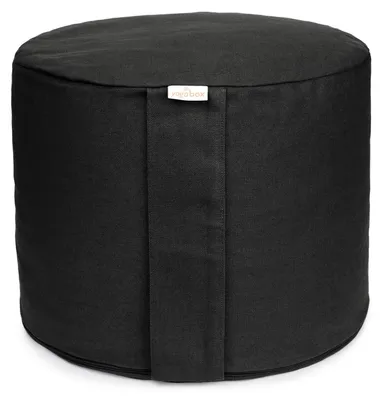 Produktbild von yogabox Meditationskissen Rondo Big BASIC - schwarz 35 x 35 x 25 cm  Buchweizenschalen