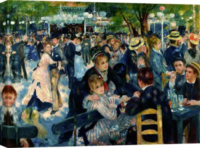 Zdjęcie produktu dla Leinwandbilder - Pierre-Auguste Renoir, Taniec w Le Moulin de la Galette - 60x40 cm