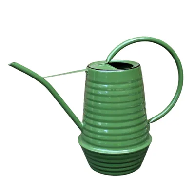 Produktbild von Grüne Metall-Gießkanne für Zimmerpflanzen, ca. 0,94 L, H 19,5 cm, B 25 cm, mit feinem Ausgießer