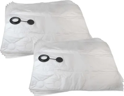 Produktbild von vhbw 10x Staubbeutel Ersatz für Nilfisk Alto 302002892 für Staubsauger - 40,3cm x 29,6cm Weiß