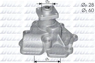 Produktbild von DOLZ Kühlmittelpumpe Wasserpumpe für FORD TRANSIT MK-5 Bus (E) F114