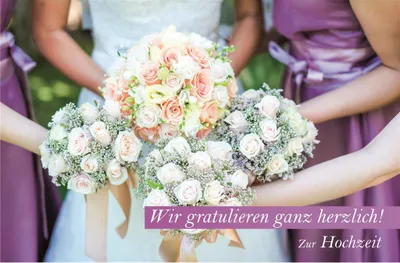 Produktbild von Hochzeit - Glückwunschkarte im Format 11,5 x 17 cm mit Umschlag