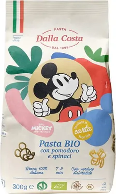 MAKARON (SEMOLINOWY TRÓJKOLOROWY) DISNEY MICKEY BIO 300 g - DALLA COSTA