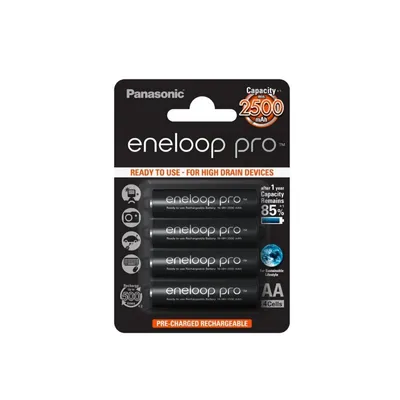 Zdjęcie produktu dla eneloop Panasonic Pro akumulator BK-3HCDE/4BE AA 2500mAh 4szt.