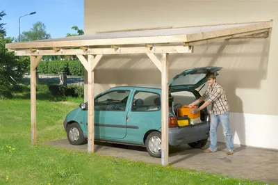 Produktbild von Terrassenüberdachung weka Lucarno Gr. B 424 x 306 cm tauchimprägniert