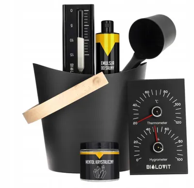Produktbild von Klassisches Sauna-Zubehörset Saunaemulsion Saunalöffel Geschenkidee Neu
