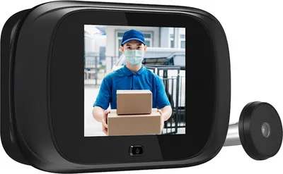 Produktbild von Digitálny dverový prehliadač s kamerou, 2,8" displej, široký uhol 90°, bezdrôtový pre vchodové dvere a dom