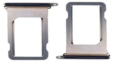 Obrázek produktu pro Držák SIM karty, adaptér SIM Tray pro Apple iPhone X (10) + těsnění, stříbrný