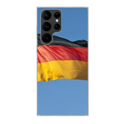 Produktbild von MuchoWow® Handyhülle Schutzhülle Hülle für Samsung Galaxy S22 Ultra Foto der deutschen Flagge Silikon Softcase Handy Hülle - Abbildung