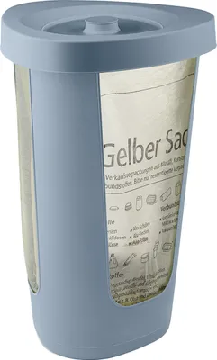 Produktbild von Rotho Müllsackständer 50L Fabu - Gelber Sack Halter - Müllsack Ständer 40,0 x 40,0 x 62,1 cm - Müllbeutelständer mit geruchsdichtem Deckel