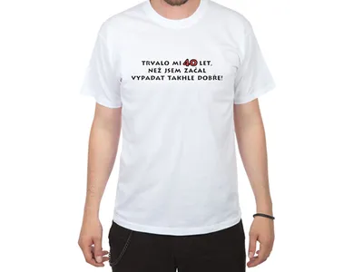 Obrázek produktu pro Tričko k čtyřicítce pro muže - velikost XL