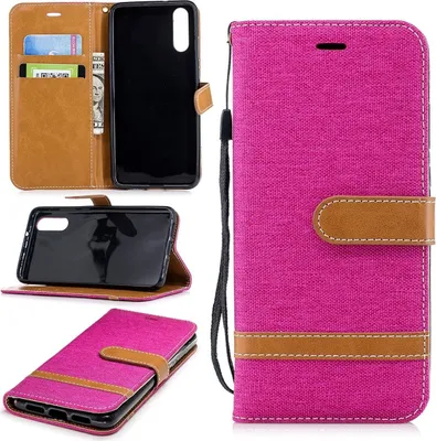 Produktbild von Huawei P20 Handy Hülle Schutz-Tasche Case Cover Kartenfach Etuis Book-Style Pink