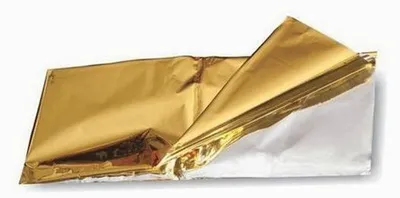 Obrázok produktu pre Záchranná deka LEINA, 1 600 x 2 100 mm, strieborná/zlatá