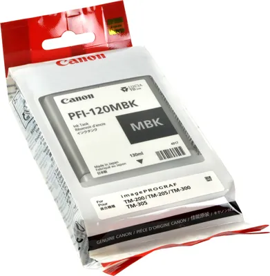 Produktbild von Canon PFI-120MBK, Mattschwarz, Tinte auf Pigmentbasis, 130 ml, 1 Stück(e)