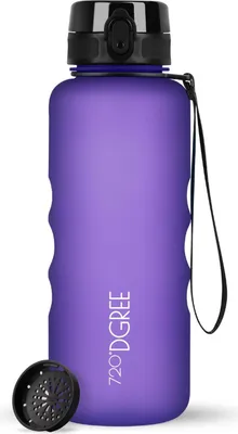 Produktbild von uberBottle softTouch Trinkflasche mit Sieb 1500ml / Ultra Violet/ 720DGREE