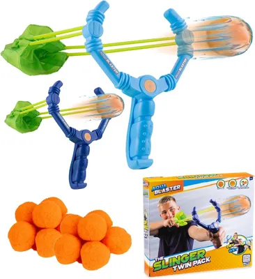 Immagine prodotto di Due pistole ad acqua, 12 palline di cotone, per giochi con l'acqua, giocattoli per bambini