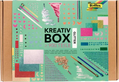 Zdjęcie produktu dla folia 937 folia creative box "Glitter", ponad 900 części