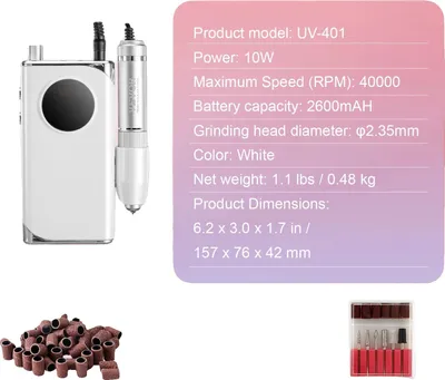 Obrázek produktu pro Vrtačka na hřebíky, akumulátorový provoz, vysoká účinnost, 40k