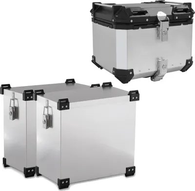 Produktbild von Set Alukoffer Motorrad # Namib 35L + Alu Topcase XB55 55L silber