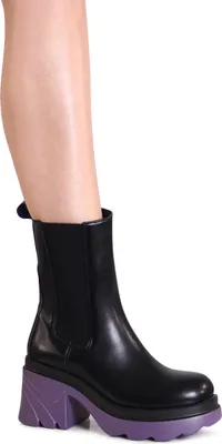 Produktbild von topschuhe24 3121 Damen Plateau Stiefeletten Chelsea Boots , Farbe:Schwarz, Größe:37 EU