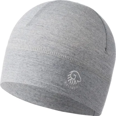 Giesswein Unisex Helm-Unterziehmütze Fahrradmütze Gamsstein in grau