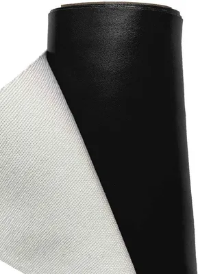 Produktbild von Wasserdichtes Kunstleder Stoff Schwarz 100cm