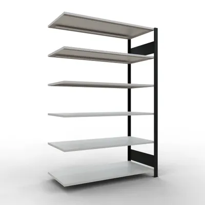 Produktbild von Büroregal Stecksystem Anbauregal - 2000x1300x600 mm, Typ 150 kg