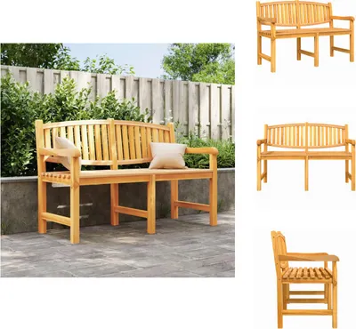 Obrázok produktu pre vidaXL Záhradná lavica 149,5x60x90 cm z masívneho teakového dreva - Záhradné lavice