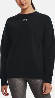 Immagine prodotto di Under Armour Damen Rival Fleece Crewneck Pullover - 1379508, Farbe:Schwarz, Textil:M