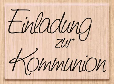 Produktbild von HEYDA 211800100 Stempel Kommunion/Konfirmation Einladung Kommunion