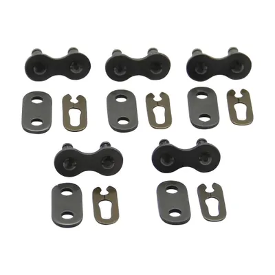 Imagen del producto de 5 cierres de cadena, cadena 1/2 x 3/16, modelo 415, compatible con Hercules, Prima, Zündapp, Kreidler y Puch
