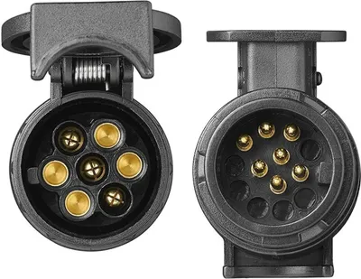 Produktbild von KFZ Kurz Mini Adapter von 13-polig PKW auf 7-polig Anhänger Anschlussadapter