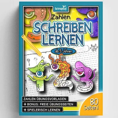 Produktbild von Zahlen schreiben lernen ab 5 Jahren