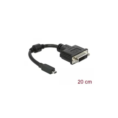 Productafbeelding van Delock 65563 DELOCK HDMI Adapter micro D -> DVI(24+1) St/Bu schwarz